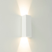 Artdelight Vegas - applique murale - 8 x 8 x 25 cm - 2 x 4W LED dimmable inclus - IP65 - blanc