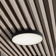 Nova Luce Perfect Profile - plafonnier sur télécommande (incl.) - Ø 60 x 10 cm - 40W LED dimmable inclus - 2700K-6000K - noir
