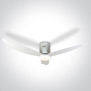 ONE Light White Body - ventilateur de plafond avec lumière et télécommande - Ø 132 x 27 cm - 22W LED inclus - blanc