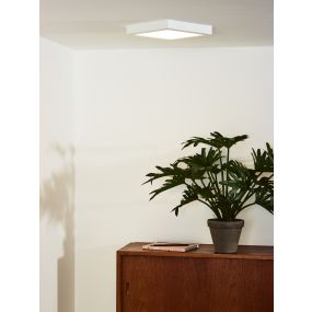 Lucide Tendo-led - plafonnier/spot encastrable - 22cm - 18W LED incl. - blanc