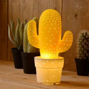 Lucide Cactus - lampe de table - 30 x 20 cm - jaune