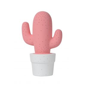 Lucide Cactus - lampe de table - 30 x 20 cm - rose