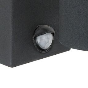 Arne-LED mur 2 (avec détecteur de mouvement) - noir