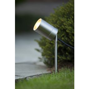 Arne-LED spot sur piquet - chrome satiné