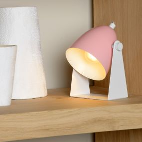 Lucide Chago - lampe de table - 19 cm - rose