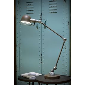 Lucide Honore - lampe de bureau - 63 cm - rouille marron
