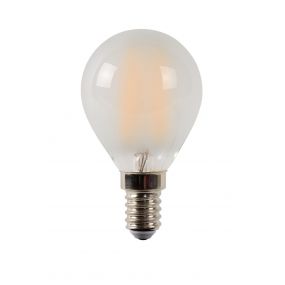 ampoule à filament LED à intensité variable - 7,7 cm - E14 - 4W - 2700K - albâtre