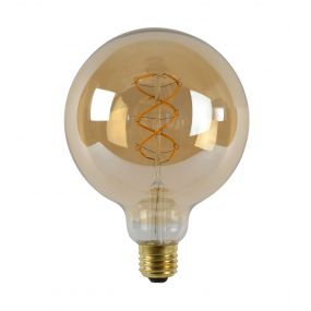 ampoule à filament LED à intensité variable - Ø 12,5 cm - E27 - 5W - 2200K - ambre