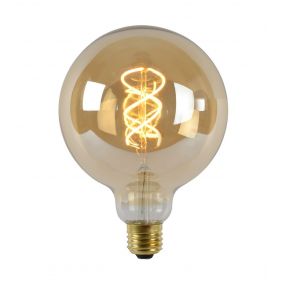 ampoule à filament LED à intensité variable - Ø 12,5 cm - E27 - 5W - 2200K - ambre