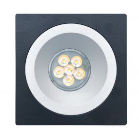 Nova Luce Raena-Cid - spot encastrable - 100 x 100 mm, Ø 75 mm taille d'encastrement  - noir et blanc