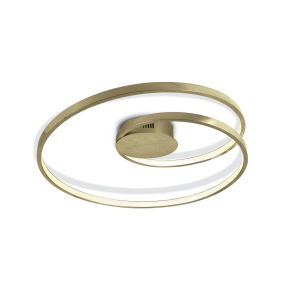 ONE Light Swirl - plafonnier - Ø 56 x 10,6 cm - 30W LED inclus - laiton