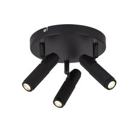 Searchlight Handlebar - spot en saillie 3L - Ø 34 x 15,5 cm - 7W LED inclus - noir