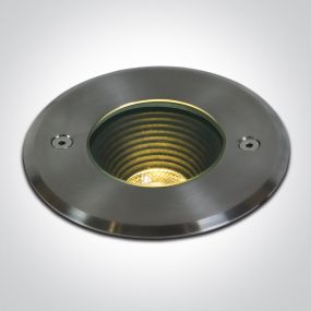 ONE Light Dark Light Inground Range - spot sol extérieur - Ø 180 mm, Ø 165 mm à encastrer - 15W LED inclus - IP67 - métallique