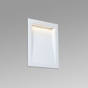Faro Soun - applique encastrée - 19,3 x 7,3 x 23,8 cm - 8W LED inclus - IP65 - blanc mat