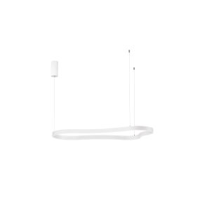 Nova Luce Dussa - lampe suspendue - 66 x 150 x 120 cm - 61W dimmable LED inclus -  blanc sable
