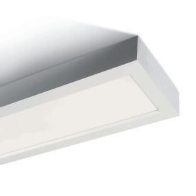 ONE Light LED Die Cast Panel - plafonnier - 120 x 14,5 x 5 cm - 40W LED inclus - IP40 - blanc - couleur de lumière blanc chaud