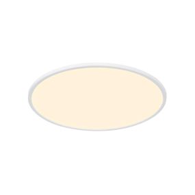 Nordlux Smart Oja - plafonnier - éclairage intelligent - Ø 60 x 2,3 cm - 30W LED inclus - 2700K-6500K - blanc