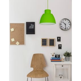 Nova Luce Vince - lampe suspendue - Ø 40 x 130 cm - vert