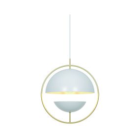 Nordlux Tavia - lampe suspendue - Ø 33 x 237 cm - blanc