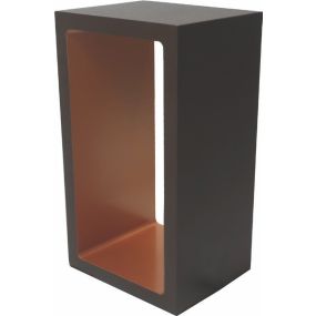 Artdelight Corridor - lampe à poser - 18,2 x 10 x 8 cm - 3 niveaux de gradation - 6W LED inclus - IP40 - brun et or