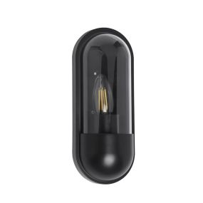 Searchlight Capsule - lampe murale extérieure - 10 x 24 cm - IP44 - noir