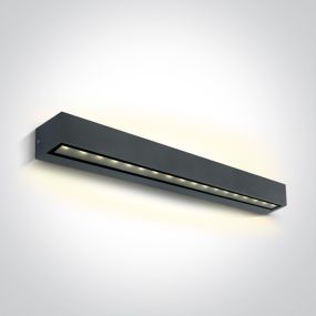 ONE Light Linear Outdoor Series Double Sided - applique murale - 50 x 7,6 x 6,6 cm - 2 x 13W LED inclus - IP65 - anthracite
