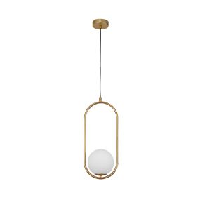 Nova Luce Obitar - lampe suspendue - 20 x 15 x 120 cm - laiton doré