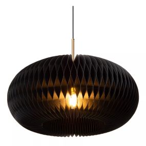 Lucide Armoni - lampe suspendue - Ø 52 x 180 cm - noir