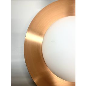 Faro Side - plafonnier/mural - Ø 39 x 11 x 21 cm - 15W LED inclus - noir & cuivre