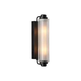 Nordlux Nimal - applique murale - 7,8 x 12,5 x 35 cm - IP44 - noir