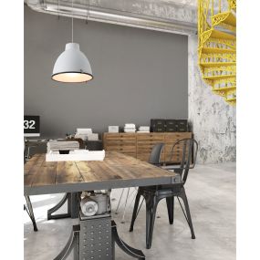 Faro Charlotte - lampe suspendue - Ø 40,2 x 40 cm - blanc mat