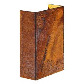 Nordlux Fold 10 - lampe murale extérieure - 10,6 x 14,9 x 4,5 cm - 2 x 3,75W LED inclus - IP54 - corten