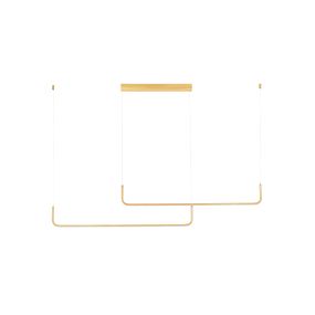 Nova Luce Strita - lampe suspendue - 150 x 120 cm - 40W dimmable LED inclus  - laiton doré