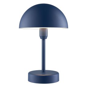 Nordlux Ellen To-Go - lampe de table extérieure sans fil avec station de charge - Ø 16 x 25 cm - 3 niveaux de gradation - 3W LED inclus - IP44 - bleue