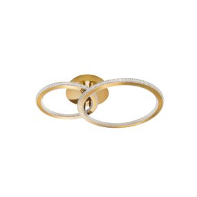 Nova Luce Cilion - plafonnier - 70 x 40 x 13 cm - 48W LED dimmable inclus - laiton doré