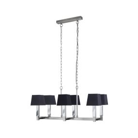 Searchlight Buckingham - lustre - 80 x 30 x 150 cm - noir