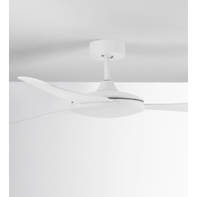 Nova Luce Blaire - Ventilateur de plafond avec télécommande - Ø 132 x 42 cm - 38W inclus - blanc