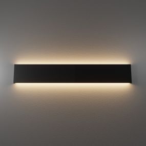 Amarcords Dana 60 BI - applique murale en saillie - 60 x 15 x 2,8 cm - 24W LED inclus - noir