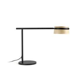 Faro Loop - lampe de table - 65 x 22 x 45 cm - 6W dimmable LED inclus - noir et marron clair