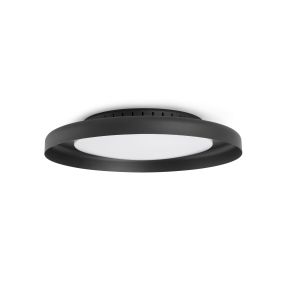 Faro Dolme - plafonnier - Ø 40 x 7 cm - 24W LED inclus - noir mat