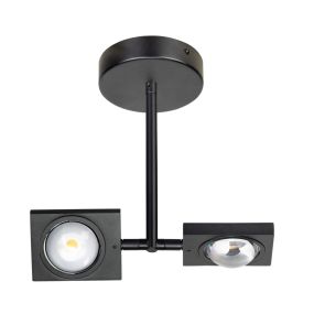 ETH Jake - plafonnier - 8 x 23 cm - dimmable en 3 étapes - LED 20W inclus - noir