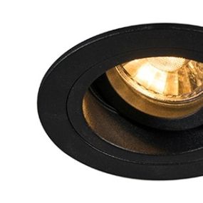 Zuma Line Chuck DL round Next - spot encastré - Ø 92 mm, Ø 80 mm à encastrer - noir