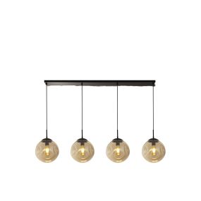 Searchlight Punch - lampe suspendue - 146,5 x 120 cm - noir et champagne