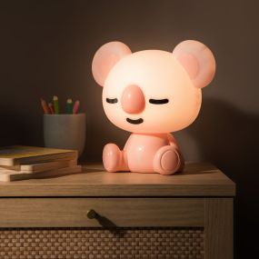 Zuma Line Animals Koala - lampe de table - 26 x 26 cm - 3W dimmable LED inclus - pink