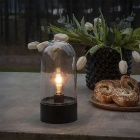 Konstsmide Christmas lights - lanterne à piles - 13 x 13 x 27 cm - IP44 - transparent