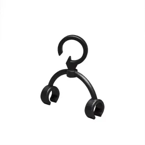 Konstsmide - crochets de suspension pour guirlande lumineuse 2378 - 2379 - 2396 - 2397 - 10 pièces - IP44 - noir