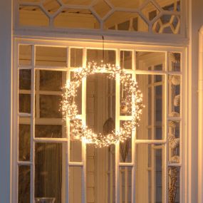 Konstsmide Christmas lights - Couronne de Noël LED - Ø 50 x 5 cm - IP44 - noir