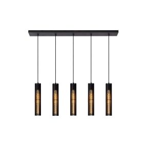 Lucide Lionel - lampe suspendue - 100 x 11 x 180 cm - noir