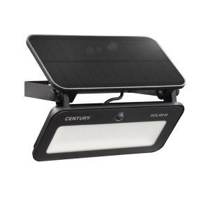 Century Italia Solar-B - spot solaire avec détecteur de mouvement - 19,4 x 9,7 x 4,4 cm - 12W LED inclus - couleur de lumière réglable - IP65 - noir