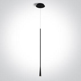 ONE Light Décorative - lampe suspendue - Ø 3,2 x 220 cm - 5W LED inclus - noir
